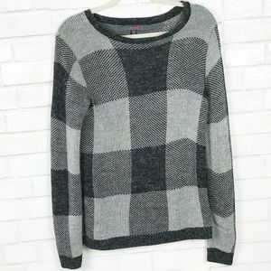 Marled Black & Grey Sweater. Size S